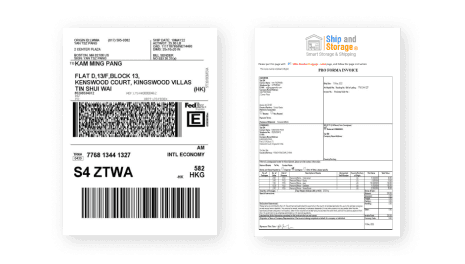 Receive Shipping Labels