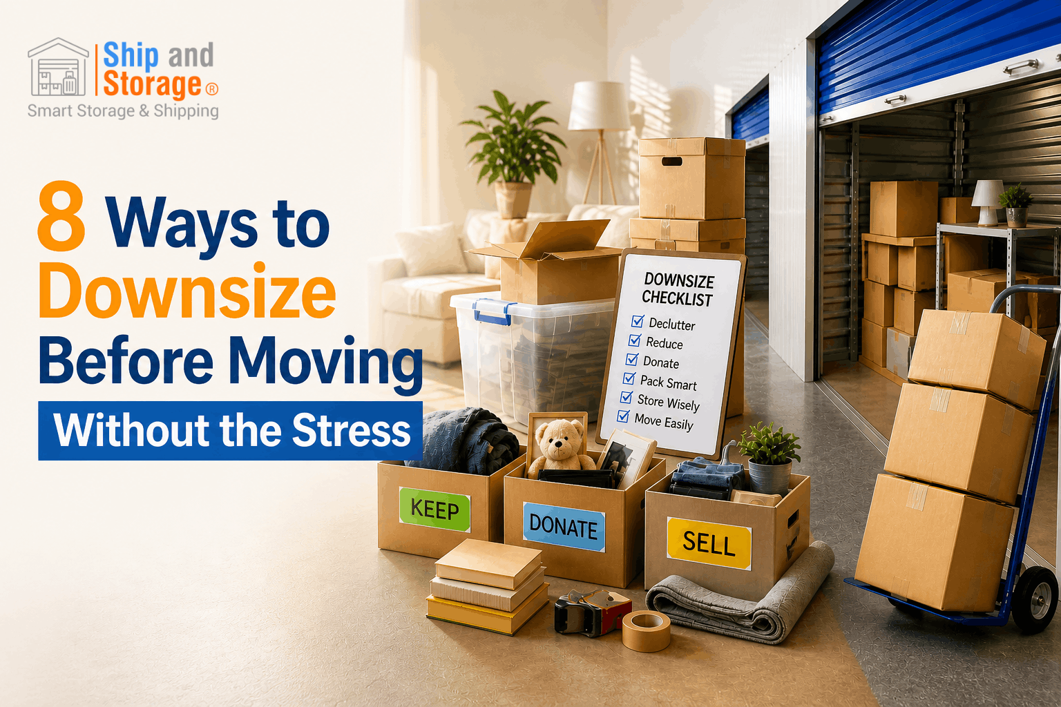 8 Ways to Downsize Before Moving