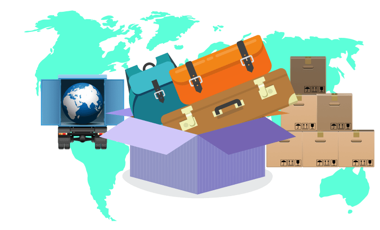 storage and international shipping page