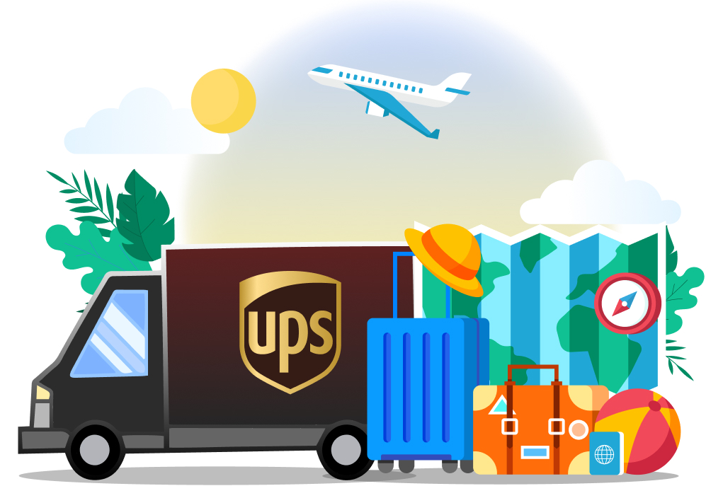 UPS Luggage Shipping Services Available