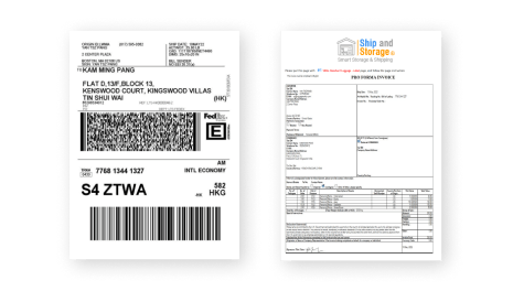 Receive Shipping Labels