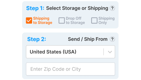 Select Storage and Location