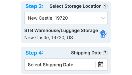 Storage Location and Shipping Date